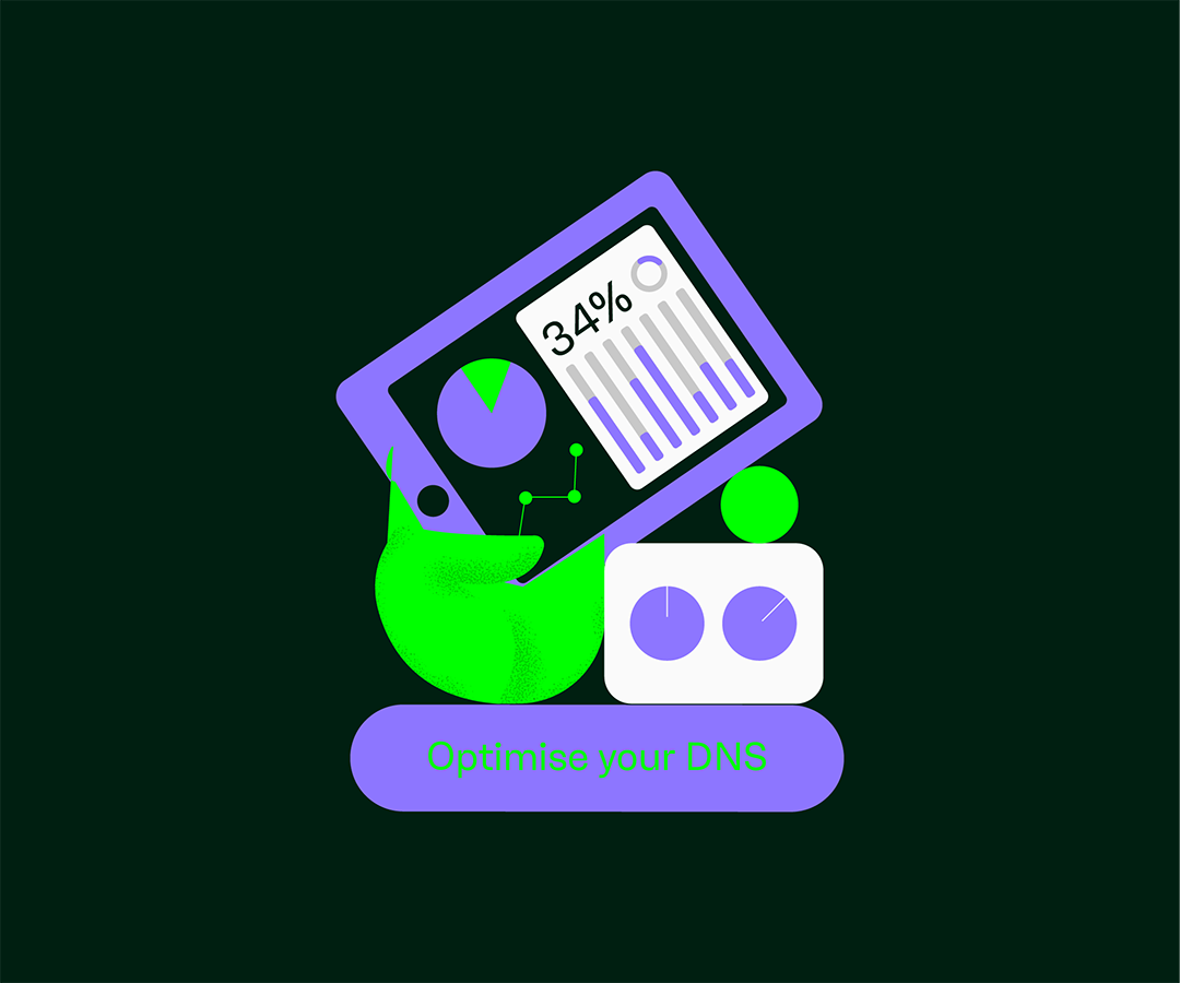 Illustration - säker DNS med Abion