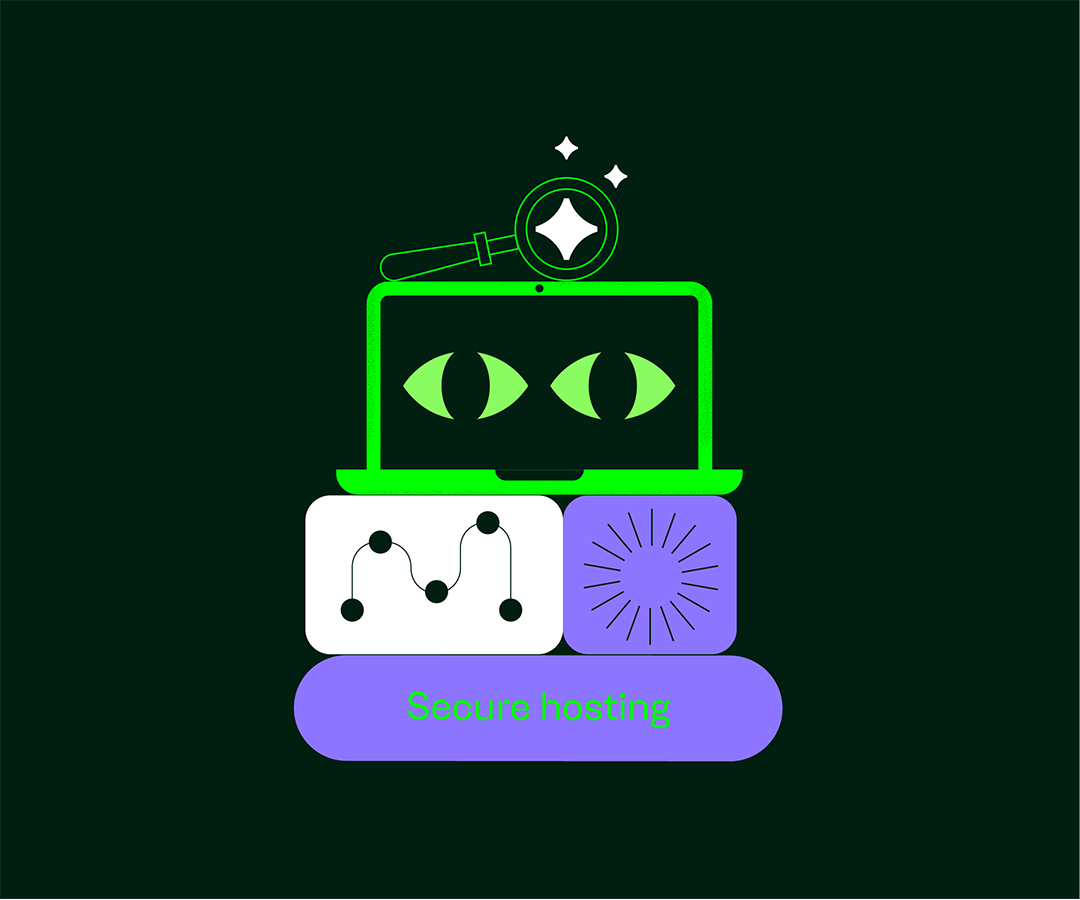 Illustration - Säker hosting hos Abion