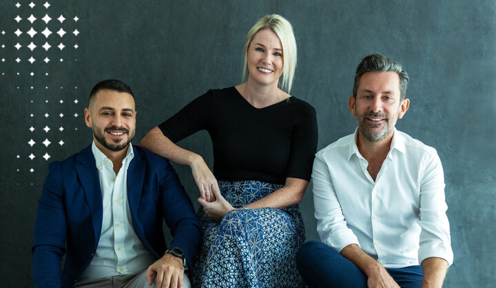 Nicole Giblin, Mark Devaney and Farid el-Hares, Abion Dubai