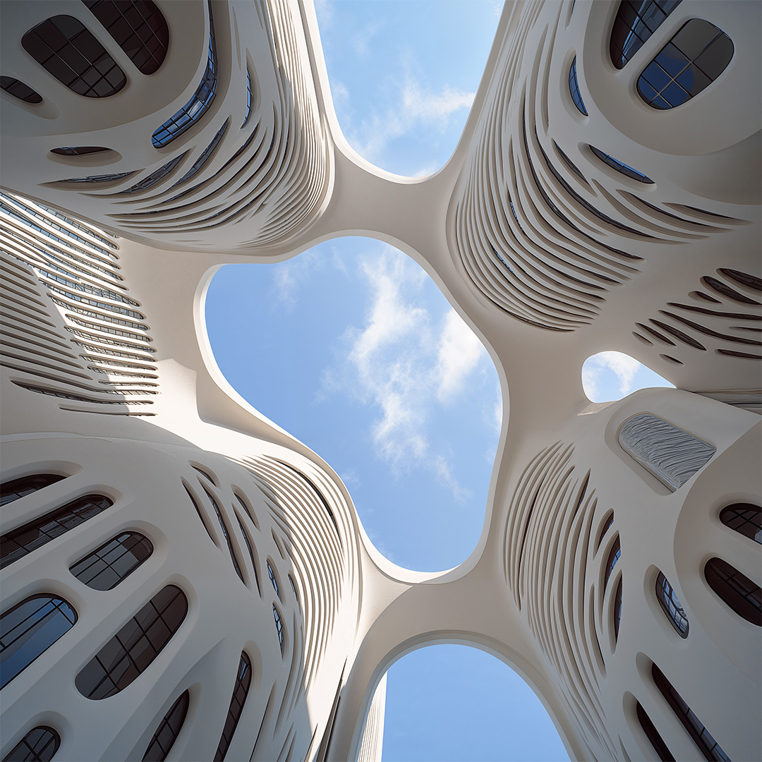 Skyscraper seen from beow-1080