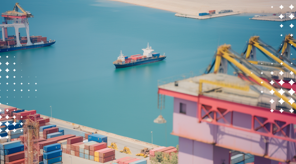 Hamn sedd ovanifrån